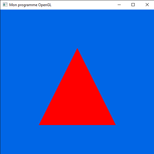 Fenêtre OpenGL avec un triangle