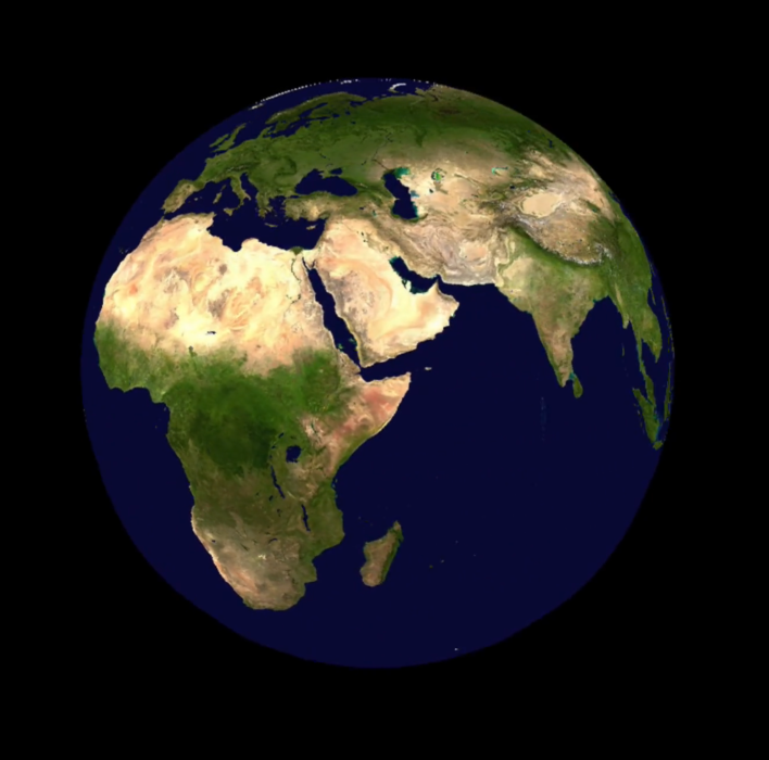 Photo de la Terre en 3D
