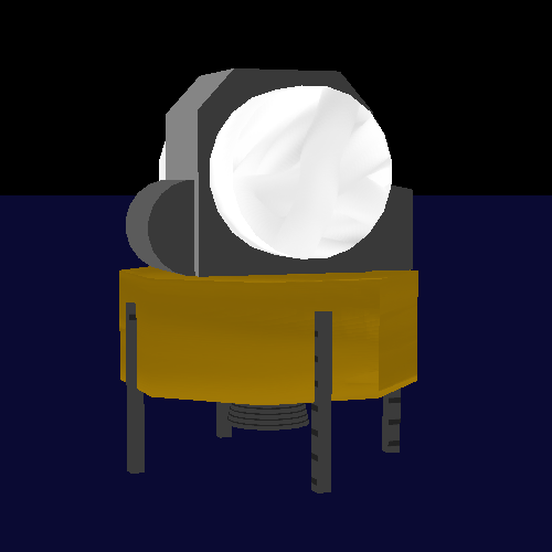 Module lunaire au sol