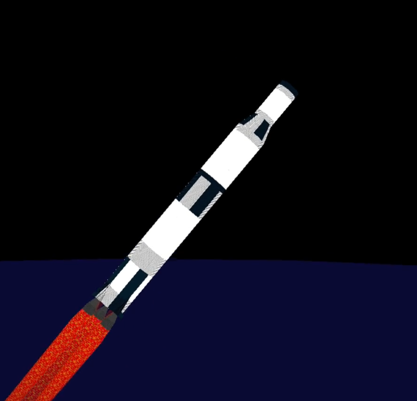 Saturn V en vol
